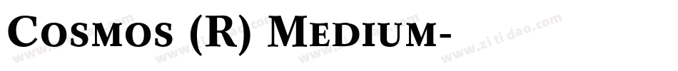 Cosmos (R) Medium字体转换